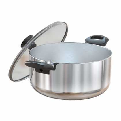 WALTON Vibrant Casserole with Glass Lid 26cm